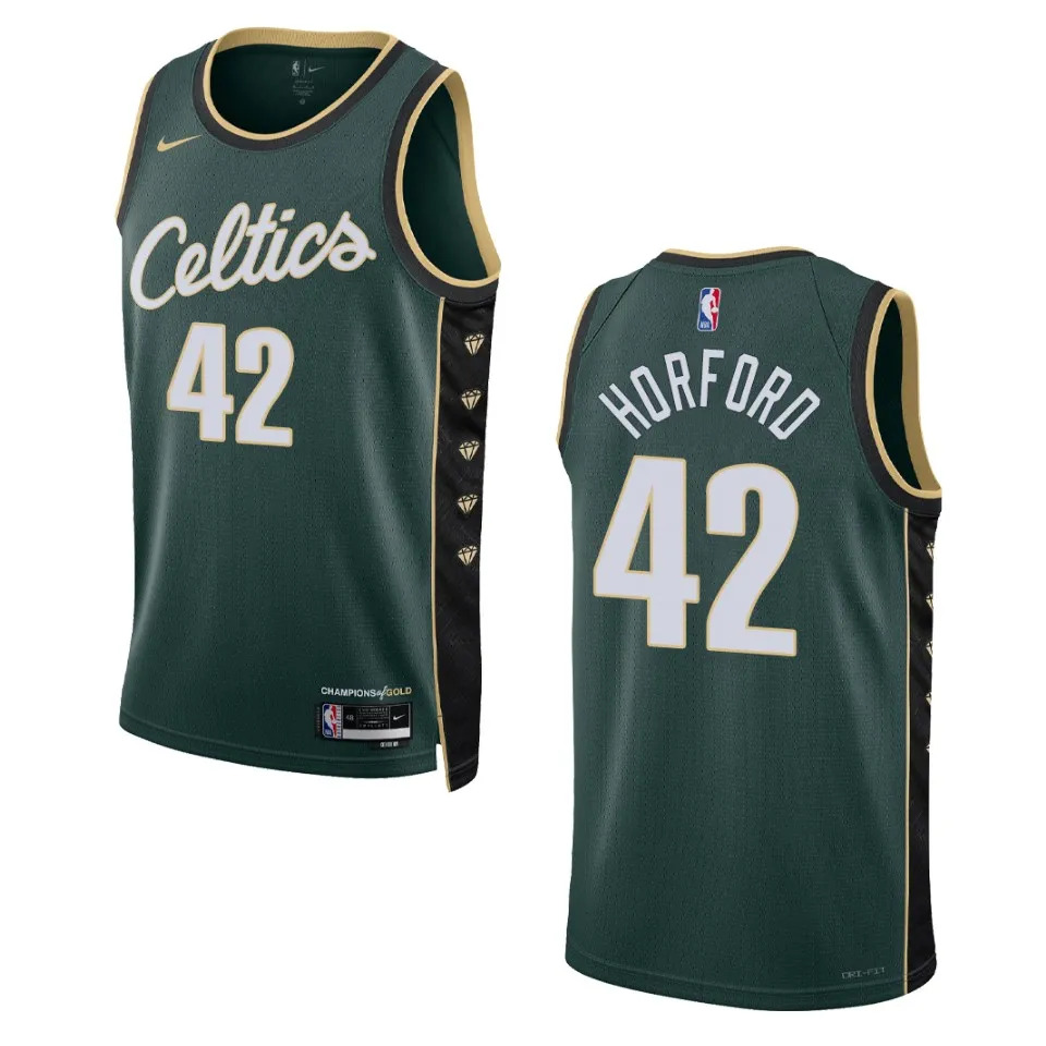 Men's Boston Celtics Al Horford #42 City Edition 2022-23 Swingman Dark Green Jersey 2401GXJK